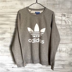 Adidas Gray Logo Sweatshirt